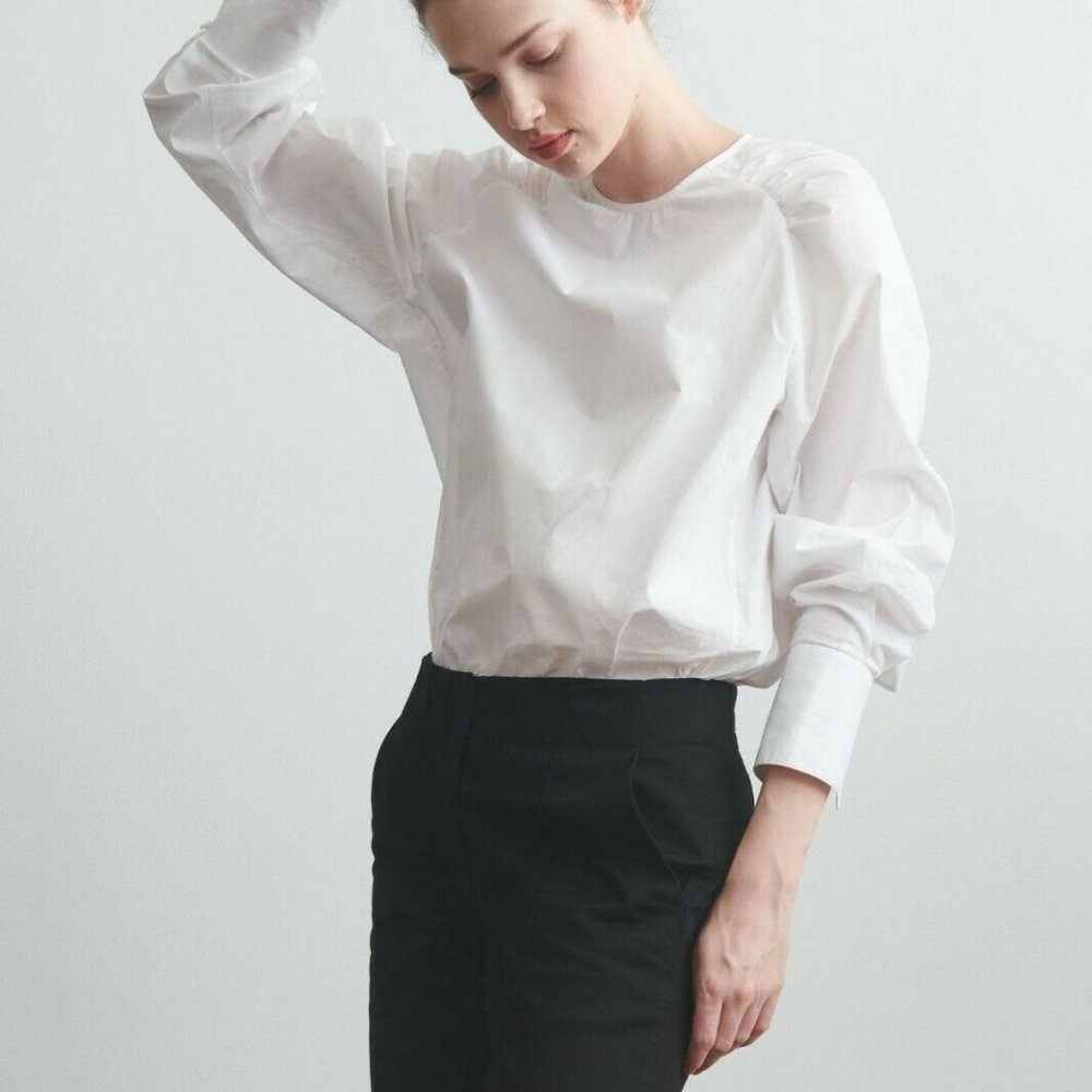 Thakoon White Cotton Blouse, Size M